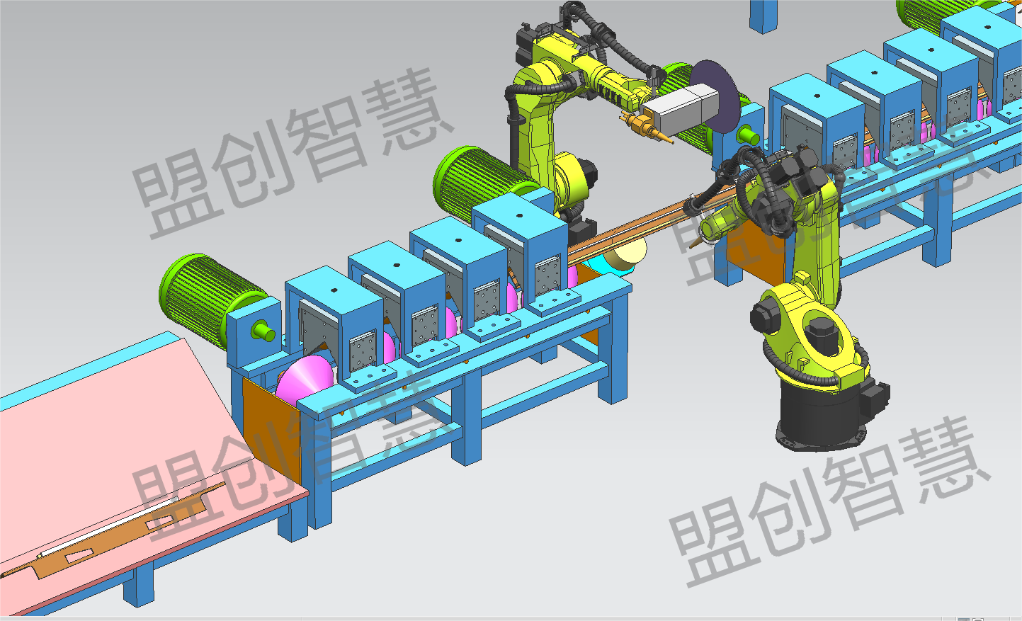 機器人(rén)自動焊接生産線